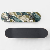 Camouflageontwerp in groen en beige persoonlijk skateboard (Horizontaal)