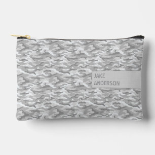 Camouflagepatroon in drievoudig grijs etui