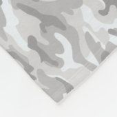 Camouflagepatroon in drievoudig grijs fleece deken (Hoek)