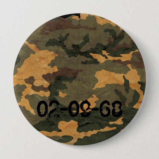 Camouflagepatroon Ronde Button 4,0 Cm (Voorkant)