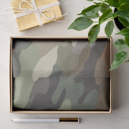 Camouflagepatroon Tissuepapier Stijlvolle Cadeauka