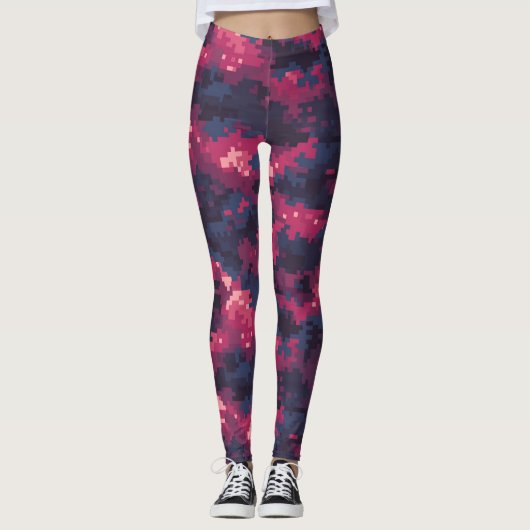 Camouflageprint Bruiloftsgeschenken Capri-yogabro Leggings (Voorkant)