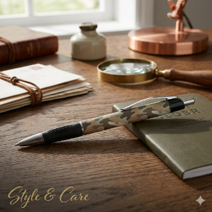 Camouflageprint Emmy-pen elegant schrijf gereedsch Pen