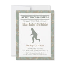 Camouflageprint Soldaten Silhouet Leger Verjaardag