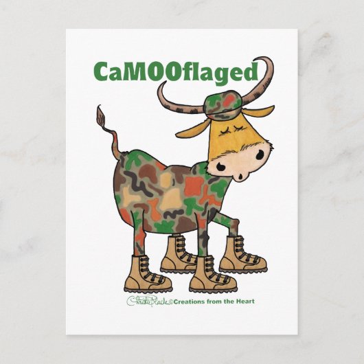 camouflagestier briefkaart (Voorkant)