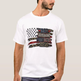 Camouflagevlag Vaderdag, papa, echtgenoot bescherm T-shirt