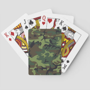 CAMOUFLAUGE PATROON POKERKAARTEN