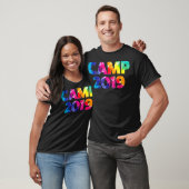 Camp 2019 Summer Sleepaway Campers Tie Dye Autogr T-shirt (Unisex)
