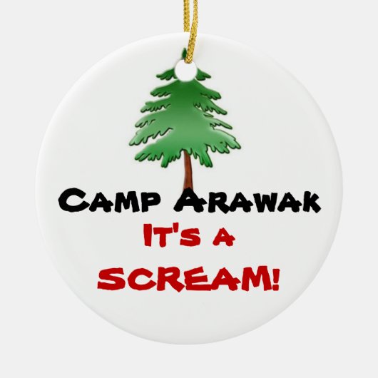 Camp Arawak Keramisch Ornament (Voorkant)