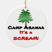 Camp Arawak Keramisch Ornament (Achterkant)