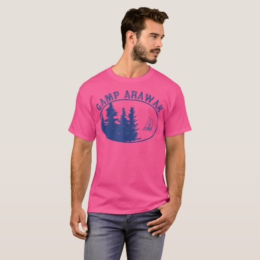 Camp Arawak Shirt Retro Summer Camp (Voorkant volledig)