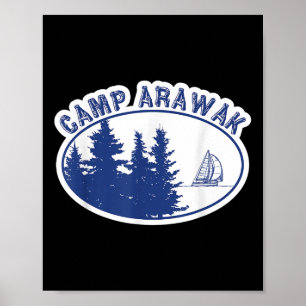 Camp Arawak T-shirt Retro Zomer Kamp Poster
