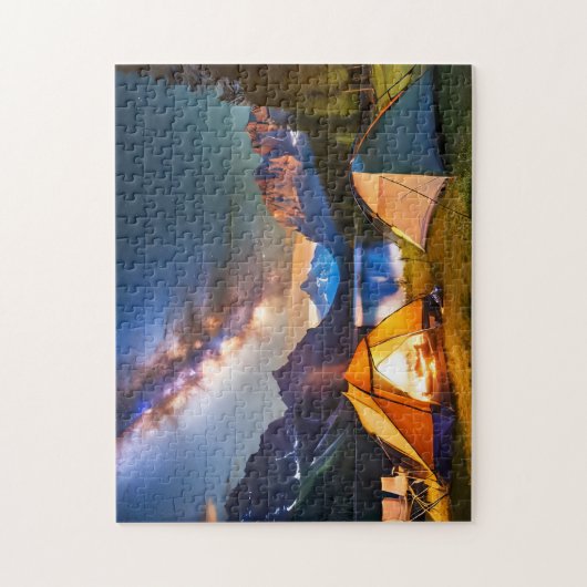 Camp Art Bergcamping 1 Gemakkelijke Hersenkunst Pu Legpuzzel (Verticaal)