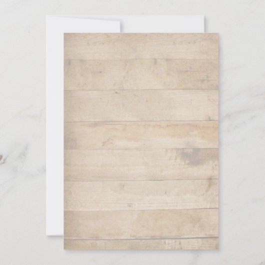 Camp baby shower party call kaart (Achterkant)