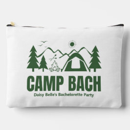 Camp Bach Bachelorette Green Print Toiletry Bag Etui