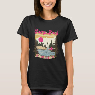 Camp Bach Bruid Bruidsmeisje Retro Camping Bachelo T-shirt