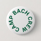 Camp Bach Crew oer groen vrijgezellenfeest Ronde Button 5,7 Cm (Voorkant)