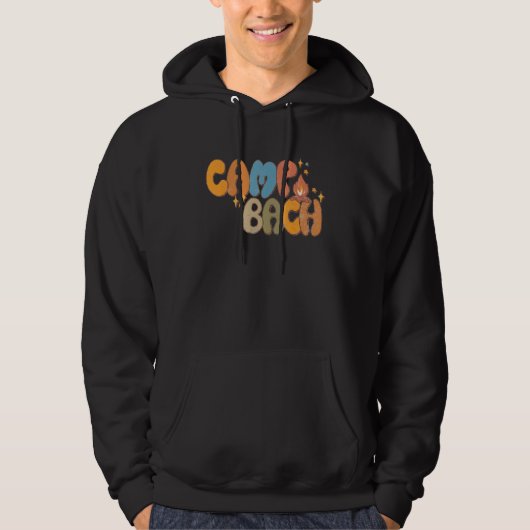 Camp Bach Happy Camper Camping Groovy Hoodie (Voorkant)
