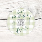 CAMP BACH KOOP DE BRUID EEN DRINK QR CODE STICKER
