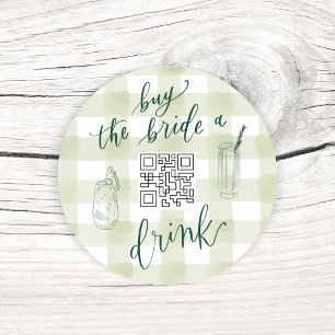 CAMP BACH KOOP DE BRUID EEN DRINK QR CODE STICKER