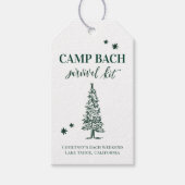 CAMP BACH- Laatste Trail voor de sluier Gift Label Cadeaulabel (Voorkant)