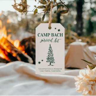 CAMP BACH- Laatste Trail voor de sluier Gift Label Cadeaulabel