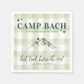 CAMP BACH-Last trail naar de Veil Cocktail servett Servet (Voorkant)