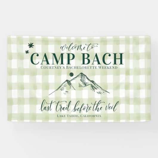 CAMP BACH-Last trail naar de Veil Welcome Banner (Horizontaal)