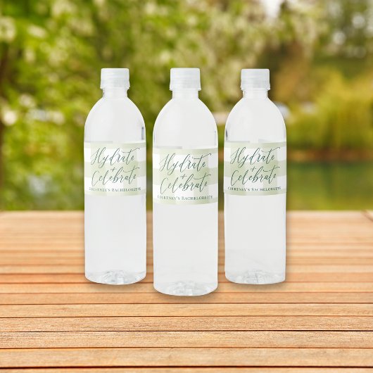 CAMP BACH Outdoor Custom Water Fles Label Waterfles Etiket