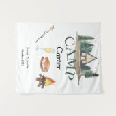 Camp Bachelor Bachelorette Wandkleed (Voorkant (horizontaal))