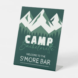 Camp Bachelorette 8x10 Reclamebord Met Voetstuk
