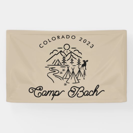 Camp Bachelorette aangepaste banner (Horizontaal)