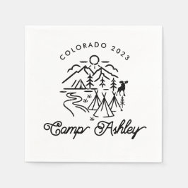 Camp Bachelorette aangepaste cocktail servetten