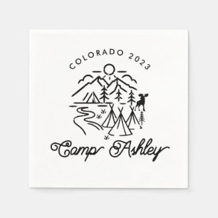 Camp Bachelorette aangepaste cocktail servetten