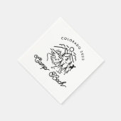 Camp Bachelorette aangepaste cocktail servetten (Hoek)