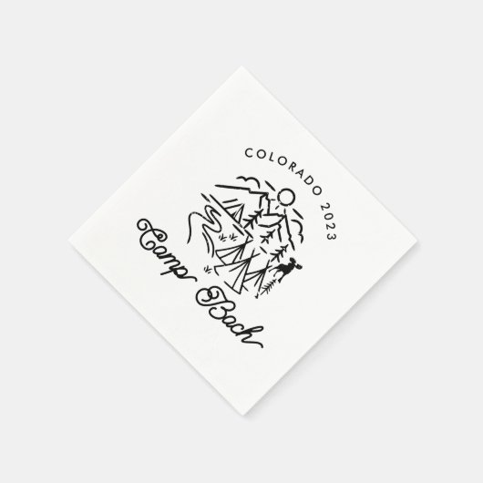 Camp Bachelorette aangepaste cocktail servetten (Hoek)