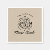 Camp Bachelorette aangepaste cocktail servetten (Voorkant)