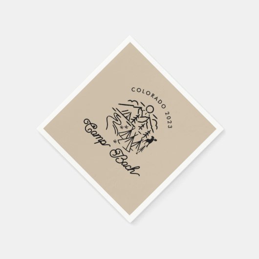 Camp Bachelorette aangepaste cocktail servetten (Hoek)