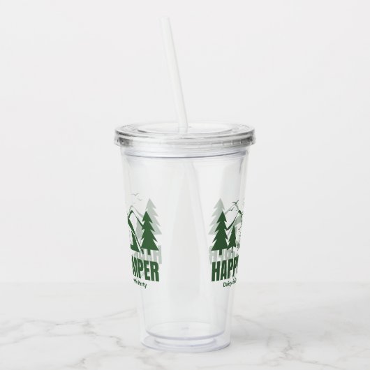 Camp Bachelorette Acryl Drinkbeker (Links)