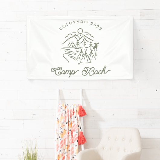 Camp Bachelorette Banner/ Achtergrond  Spandoek (Insitu)