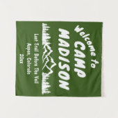Camp Bachelorette Berg Camping Party Prop Sign Wandkleed (Voorkant (horizontaal))