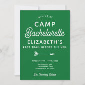Camp Bachelorette bewerkbare partij Kaart (Voorkant)
