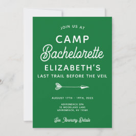 Camp Bachelorette bewerkbare partij Kaart