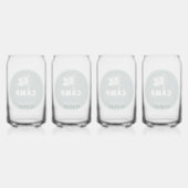 Camp Bachelorette Blikvorm Glas (Achterkant)