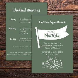 Camp Bachelorette Bos Groene Weekend Route Kaart