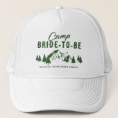 Camp Bachelorette Bruid to Be Trucker Pet (Voorkant)