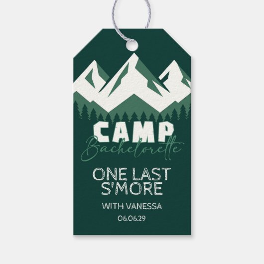 Camp Bachelorette Cadeaulabel (Voorkant)