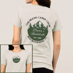  Camp Bachelorette Colorado Cabin Crew Tri-Blend Shirt