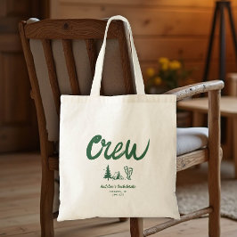 Camp Bachelorette Crew Hand getekend Schrijven Gro Tote Bag