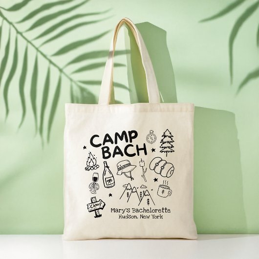 Camp Bachelorette Custom Bachelorette Canvas tas